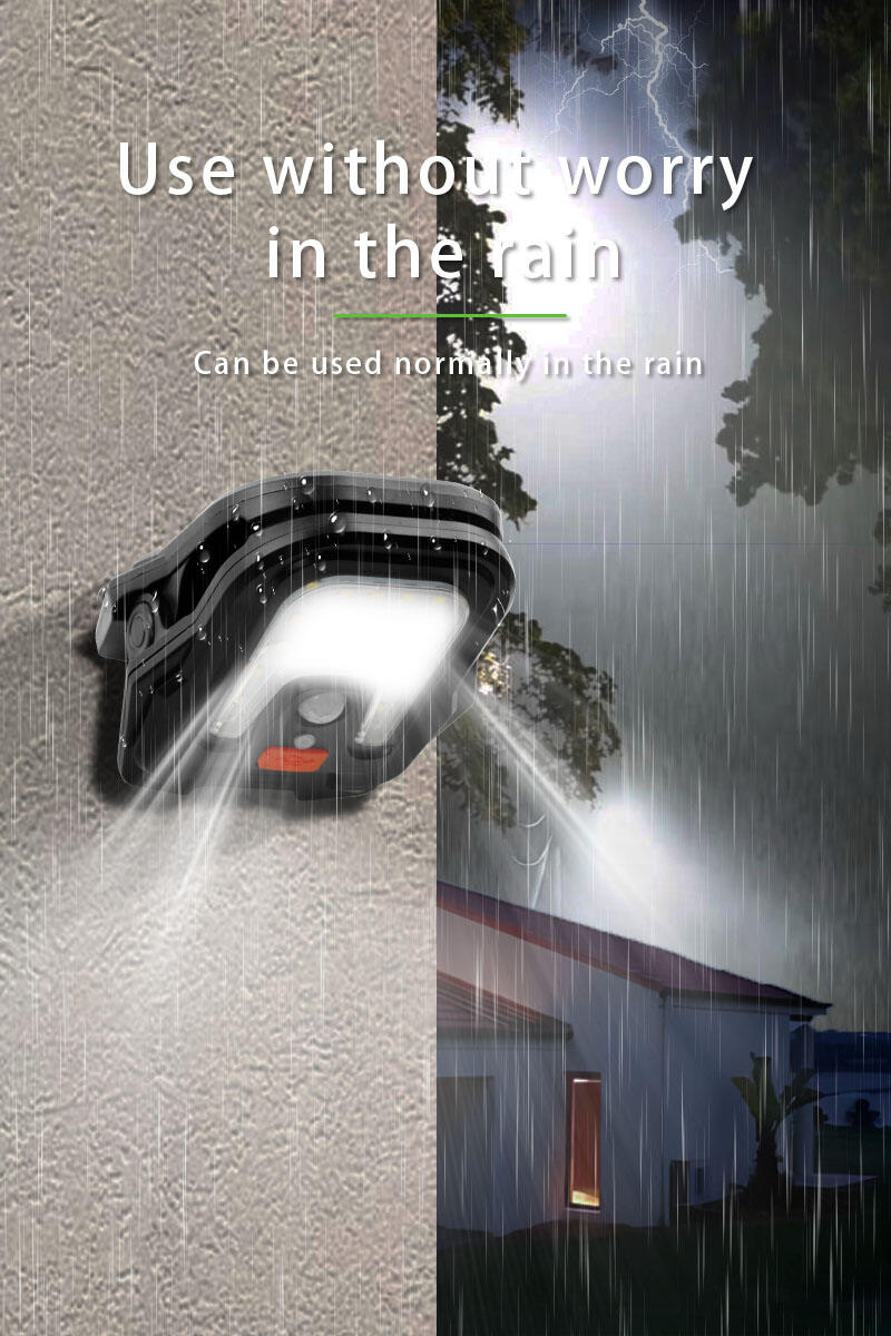 solar rechargeable led light with pir motion sensor  clip usb type c-15