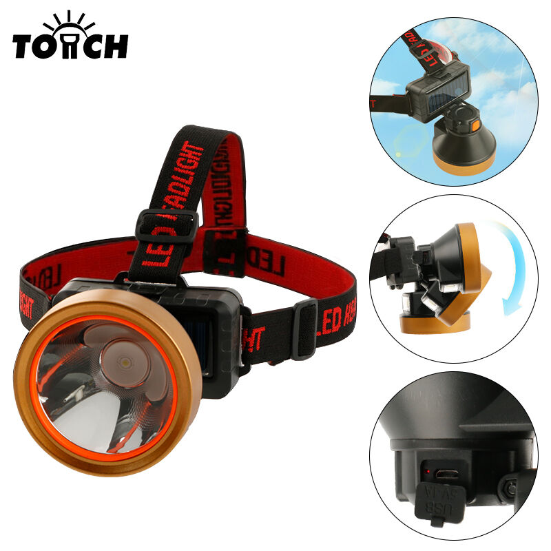 태양광 충전식 LED 헤드램프