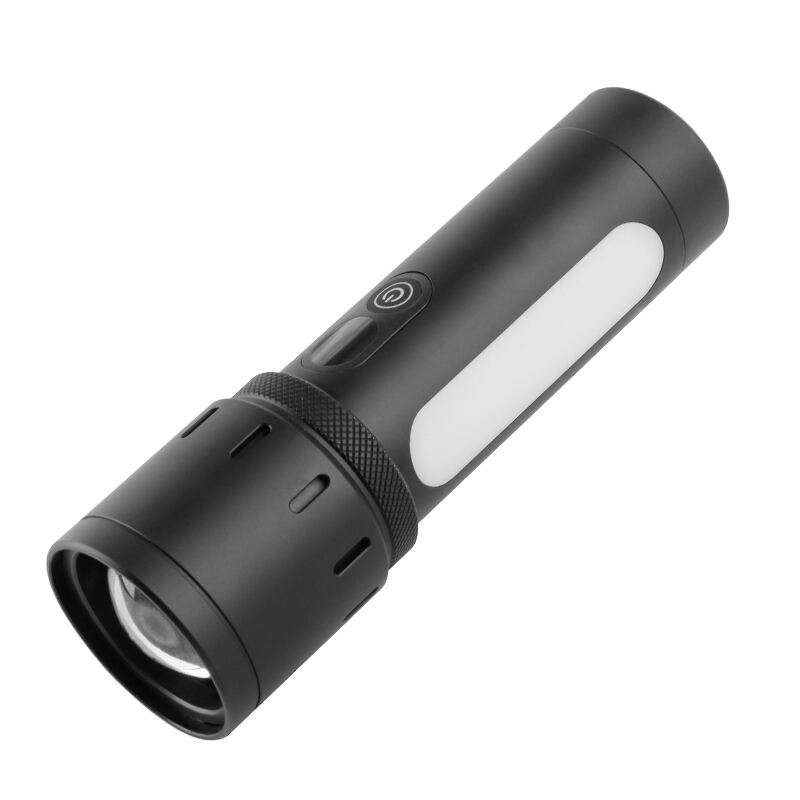 Multi-Mode High-Power Flashlight with Side Light Panel