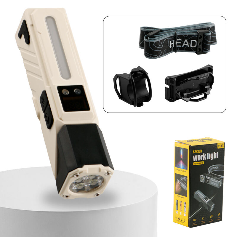 Компактный перезаряжаемый фонарик с высокой световой отдачей и поворотной головкой на 360° для работы и осмотра
