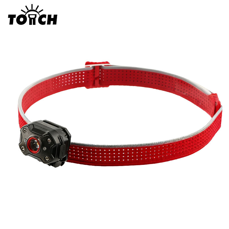 Minilinterna recargable XPG para cabeza / luz de bolsillo con LED rojo, carga por Type-C