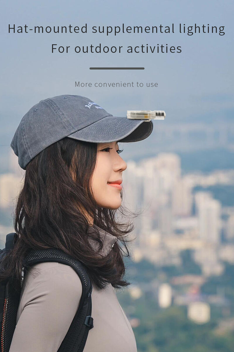 rechargeable zoomable laser keychain flashlight with magnet and multi color side light-16