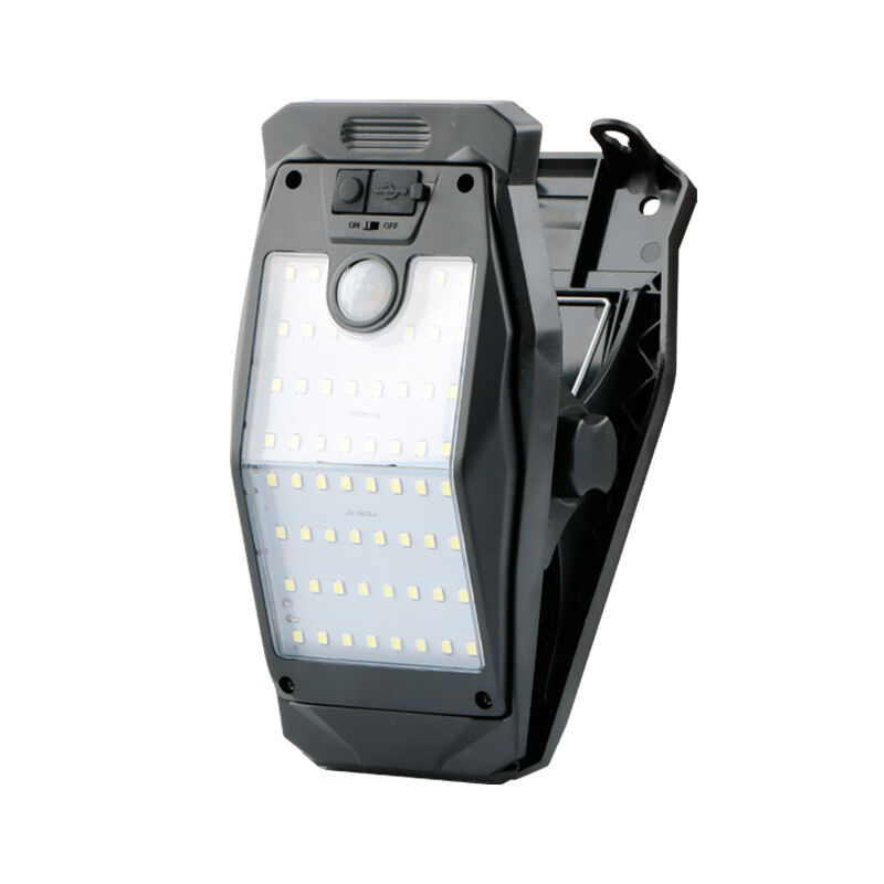 Solar Clip Light LED Outdoor Waterproof Rechargeable Clamp Lamp for Patio Pathway Garden Fence Yard Stair Decoration