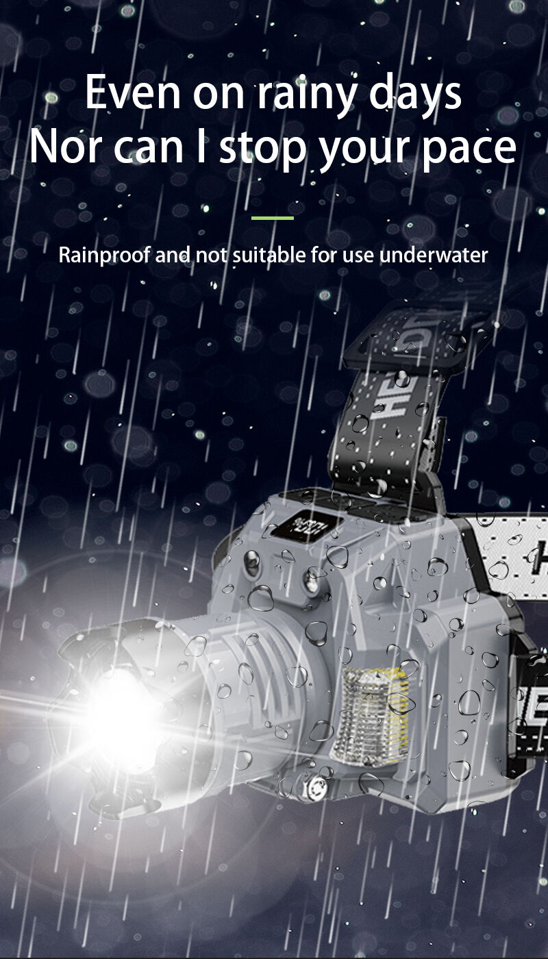 powerful rechargeable headlamp with digital battery display zoomable led head light 120 adjustable for camping hunting-16