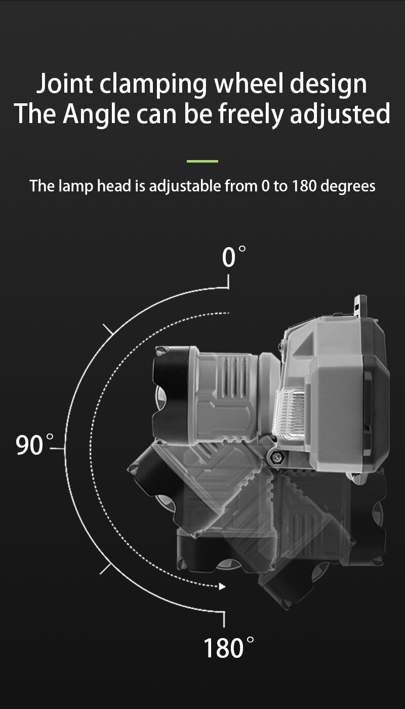powerful rechargeable headlamp with digital battery display zoomable led head light 120 adjustable for camping hunting-13