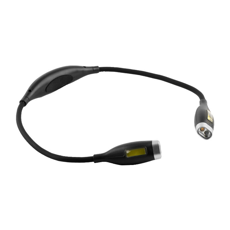 Luz LED recargable para el cuello con control táctil y interruptores independientes izquierdo y derecho
