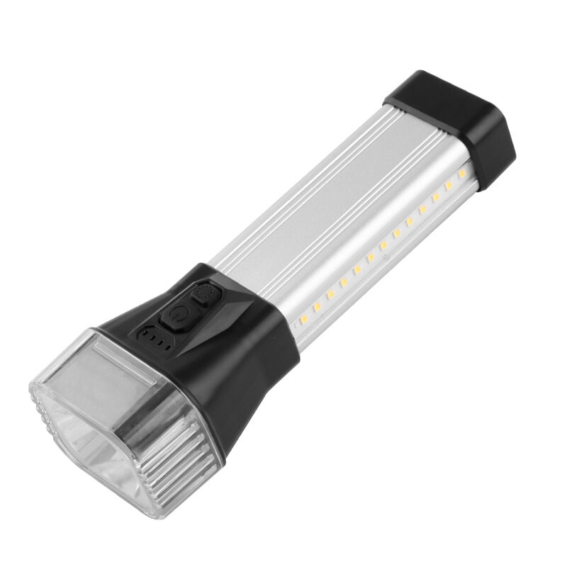 مصباح يدوي قابل لإعادة الشحن عالي اللومين مصنوع من خليط الألومنيوم والبلاستيك