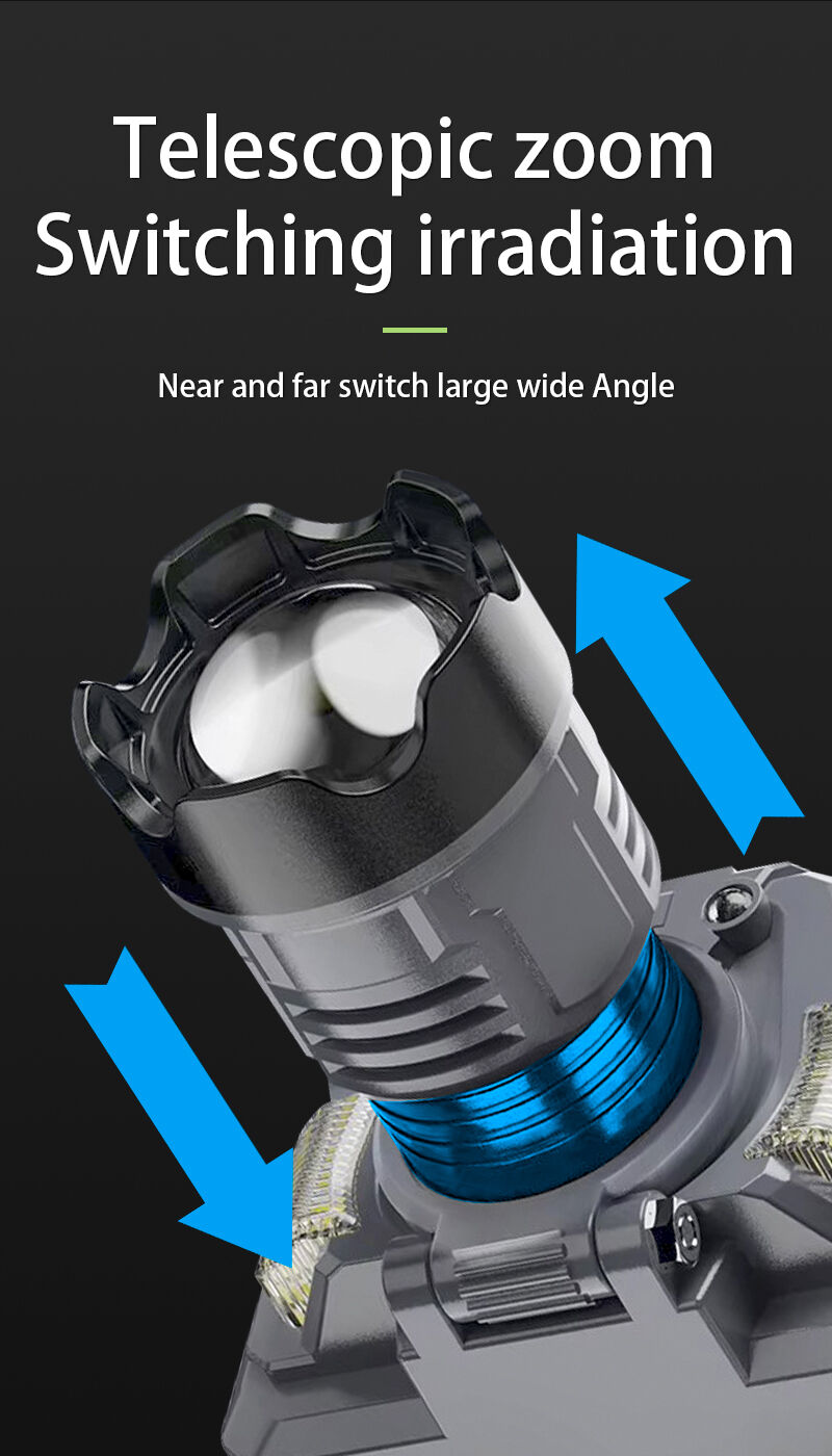 powerful rechargeable headlamp with digital battery display zoomable led head light 120 adjustable for camping hunting-11