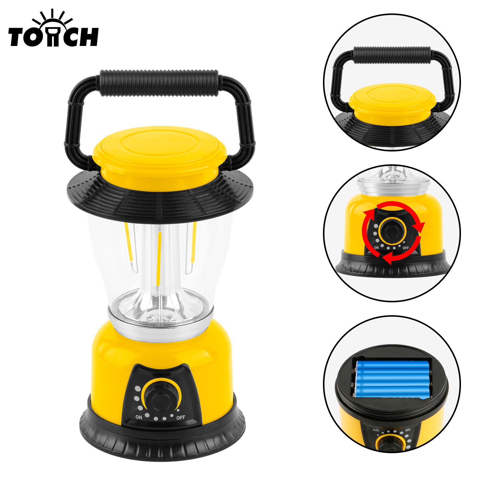 Luz para camping com energia solar e USB, lanterna multifuncional tipo lanterna de cavalo, luz de camping superbrilhante, iluminação de emergência