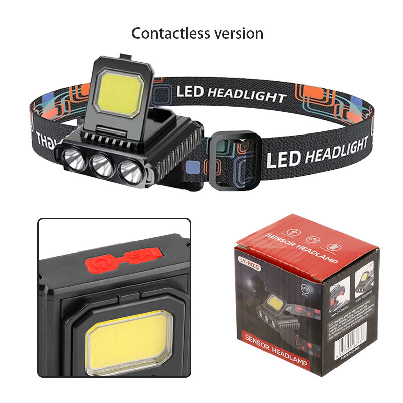 Kiertyvä COB-monitoiminen akkukäyttöinen työvalaisin työhön ja ulkoiluun