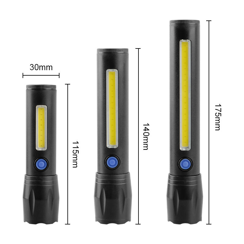 Многофункциональный алюминиевый яркий масштабируемый фонарик для использования на открытом воздухе и в экстренных ситуациях