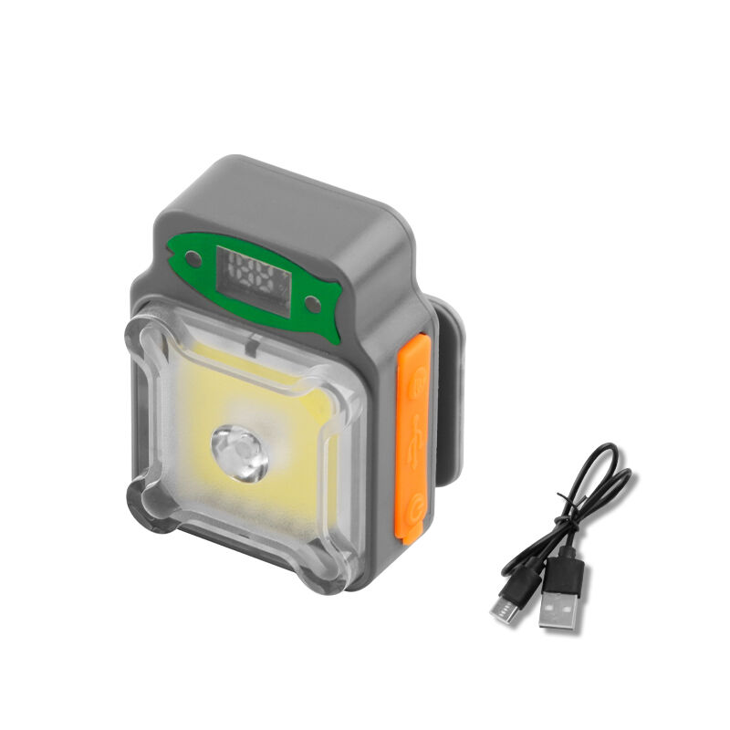 디지털 전력 표시 및 모션 센서 기능이 있는 충전식 클립 캠핑 램프, USB 타입-C