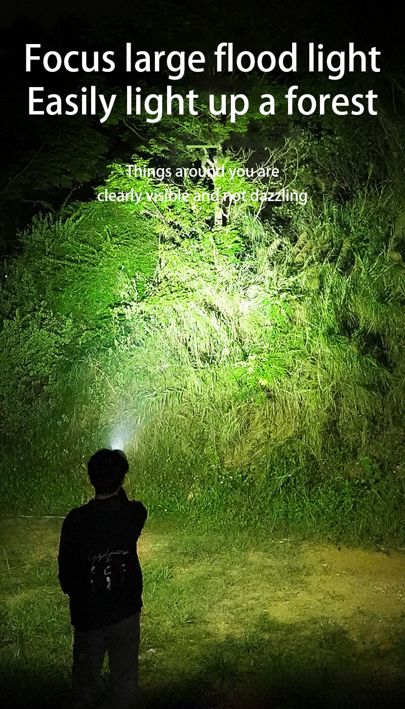 powerful rechargeable headlamp with digital battery display zoomable led head light 120 adjustable for camping hunting-8