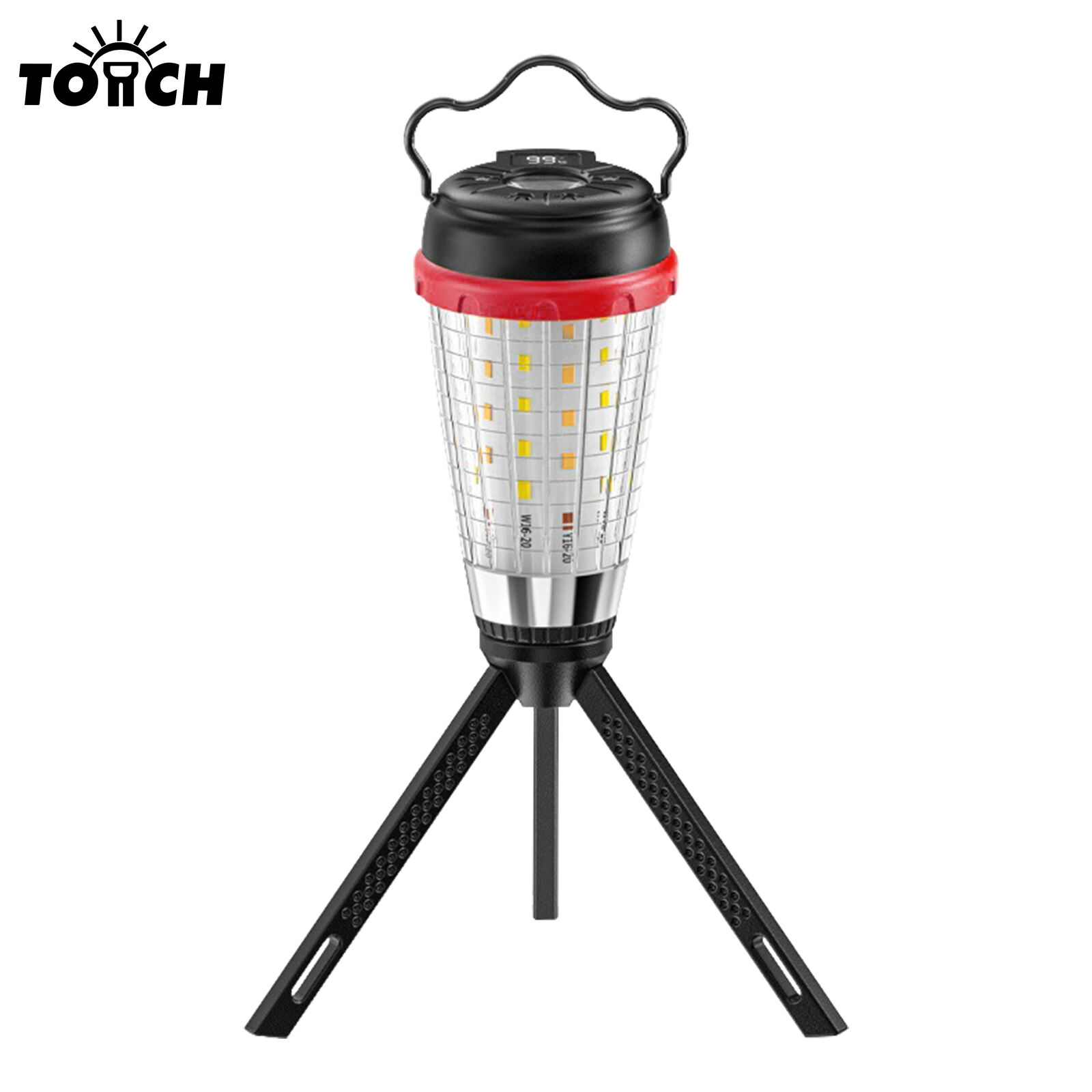 New Outdoor High-Intensity Camping Light with Digital Battery Display, Magnetic Clip, Portable Hook, Rechargeable, Long-Lasting Battery Life