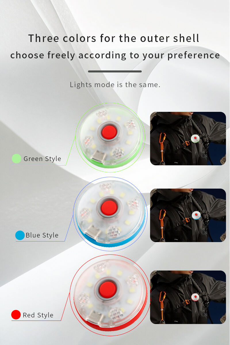 mini rechargeable clip light with magnet white  red smd type c charging-19