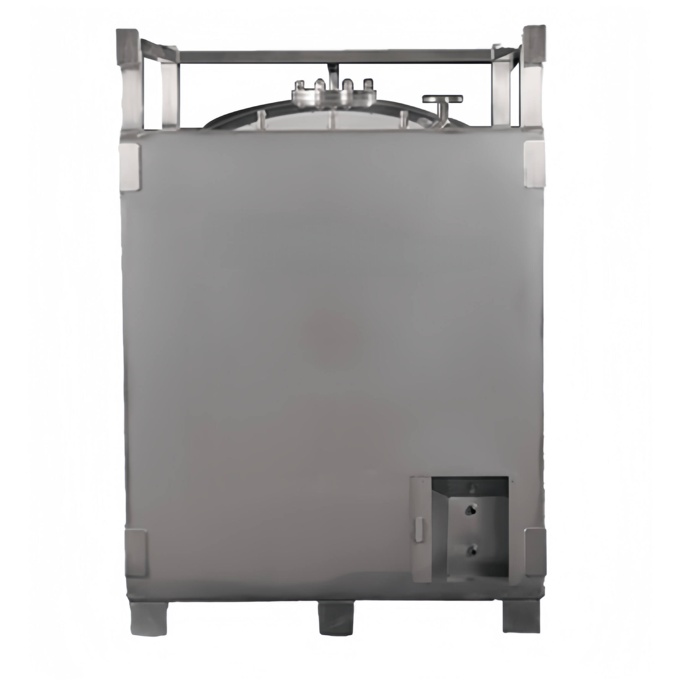 Double-layer insulated stainless steel electrolyte ton drum