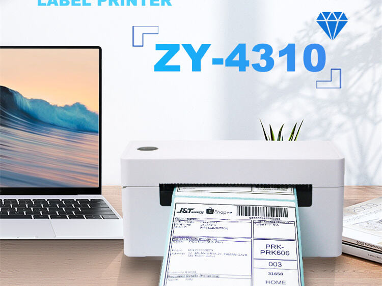 ZYWELL - 4-လက်မ အပူခံ လေဘယ်ပရင်တာ Zy-4310