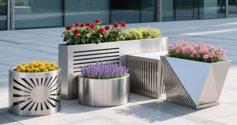What are the advantages of stainless steel flower boxes?