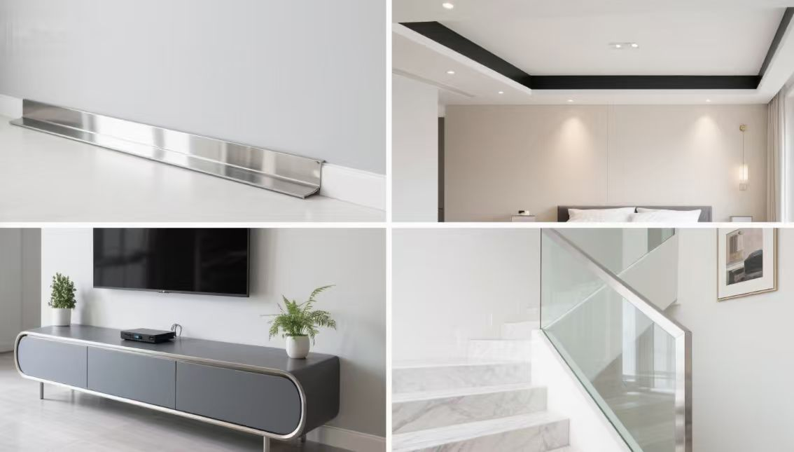 How to use stainless steel decorative strips in home decoration?