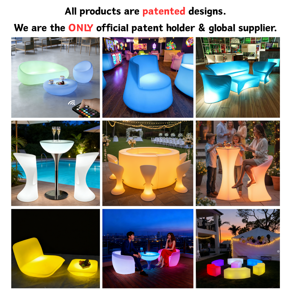 Glow Replacement Furniture LED Unit 5V Light Source LED Battery Home Decor Rechargeable RGB Light factory