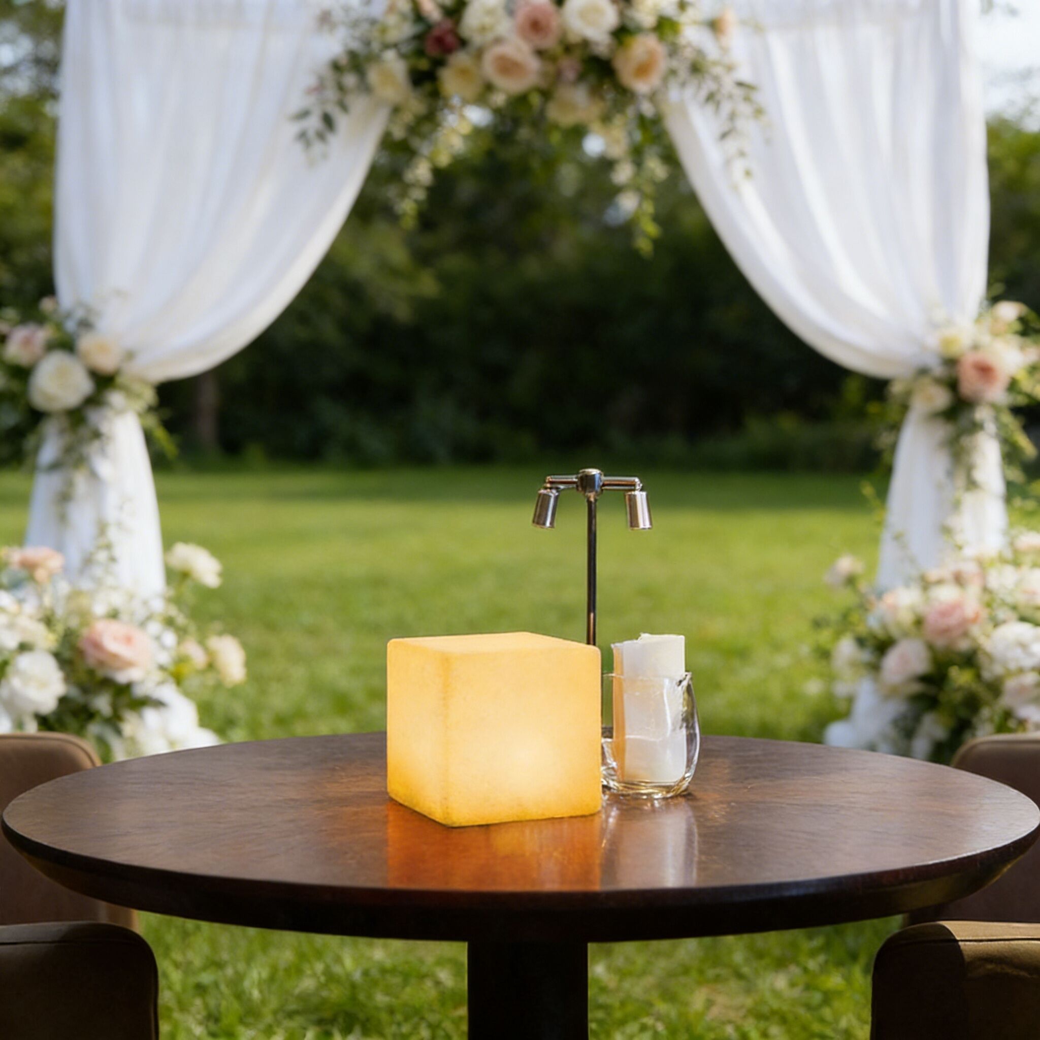 10cm Plastic Led Cube Table Lamp Night Light and Led Cube Light for Decoration with Remote Control