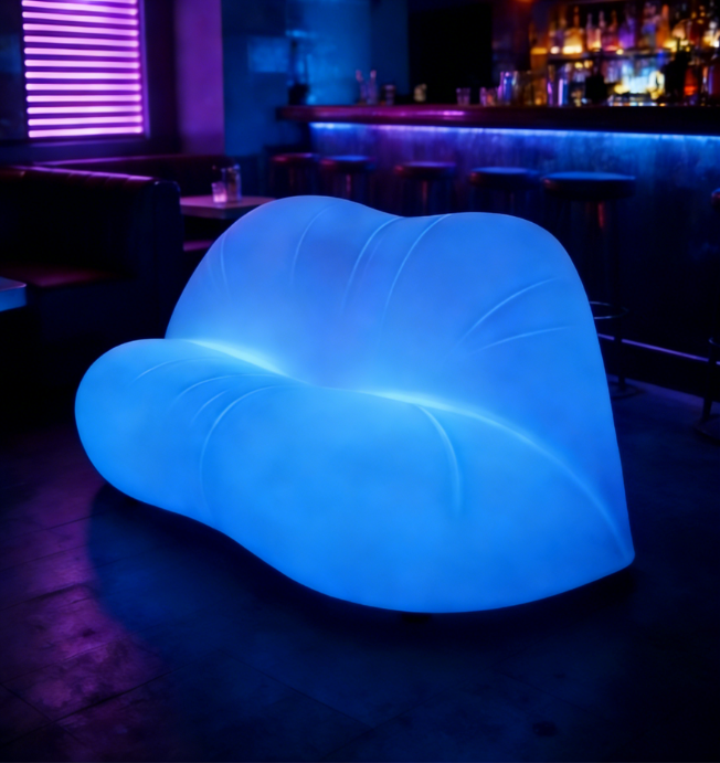 LED Lip Sofa - Waterproof LED Furniture for Nightclub, Event Rental & Resort