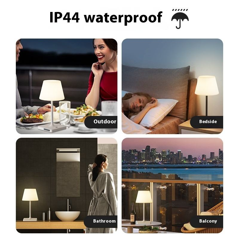 Rechargeable touch dual-color stepless dimming desk lamp supplier