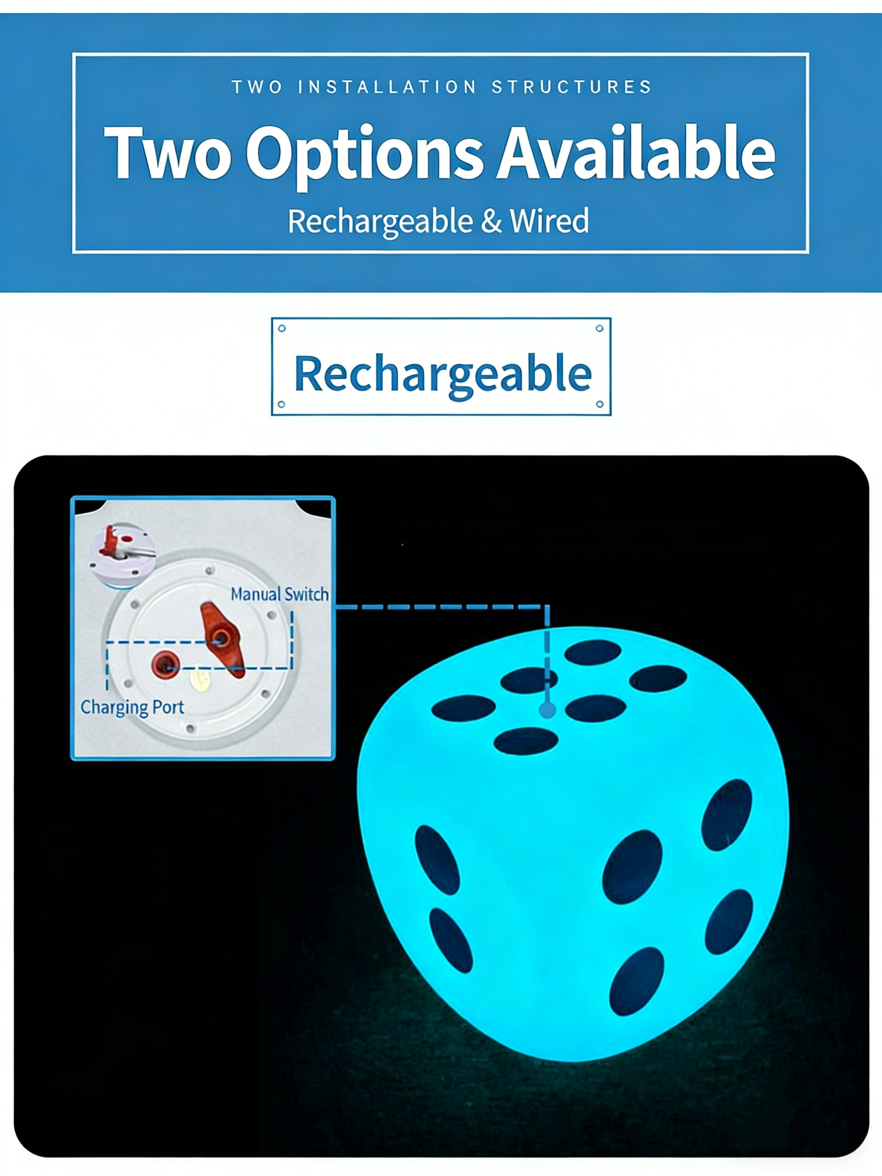 product rgb waterproof usb led cube light 15cm night club party luminous dice lighting decoration home ip65 battery powered remote-7