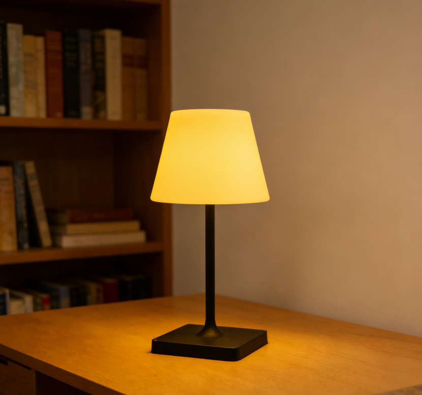 Rechargeable touch dual-color stepless dimming desk lamp factory