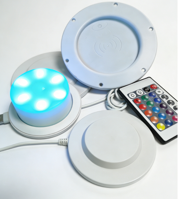 85mm 120mm Replacement USB Led induction charge Light Lamp Base led battery