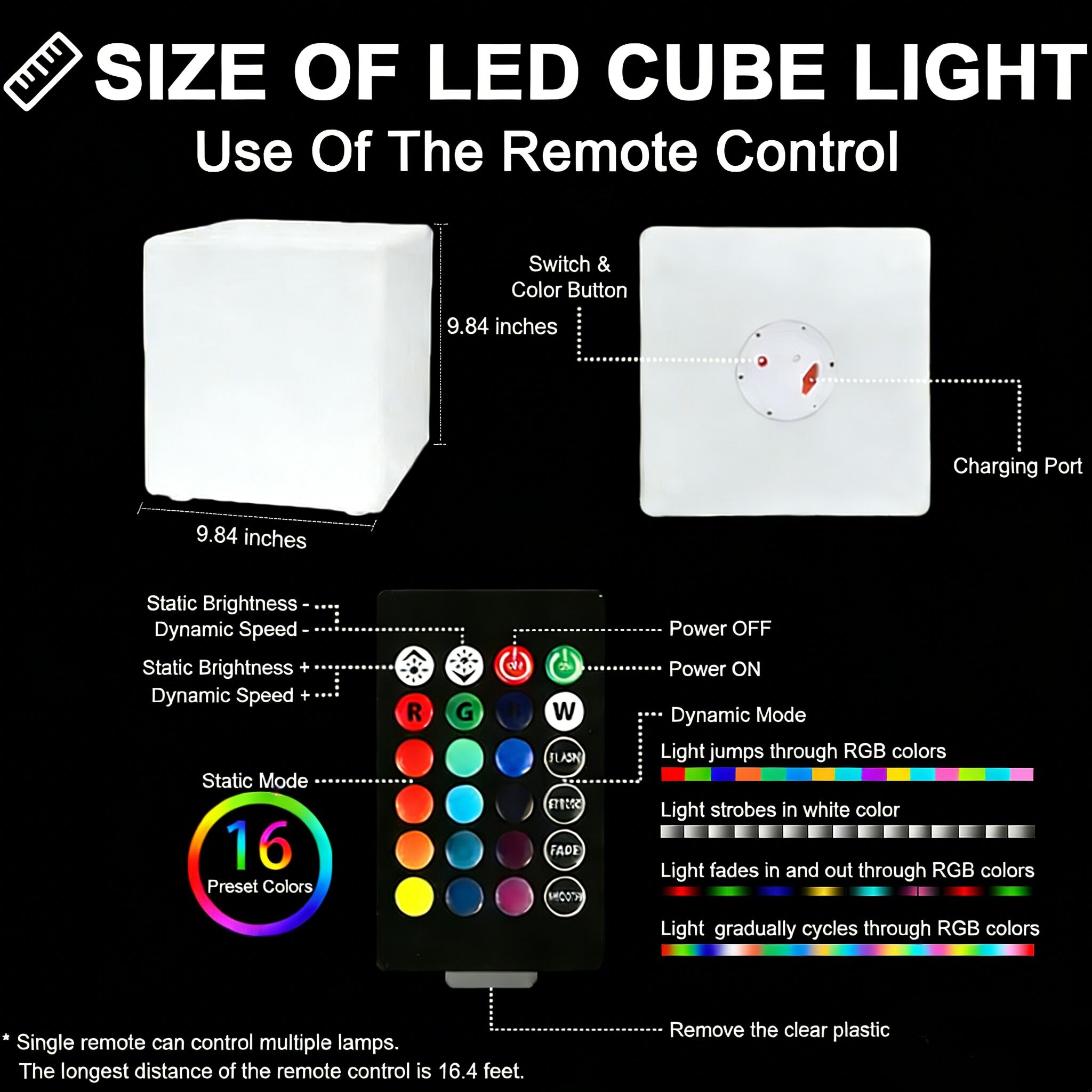 Modern RGB LED Cube Furniture 25x25 Glowing Plastic LED Cube Lights for Outdoor Indoor Courtyard manufacture
