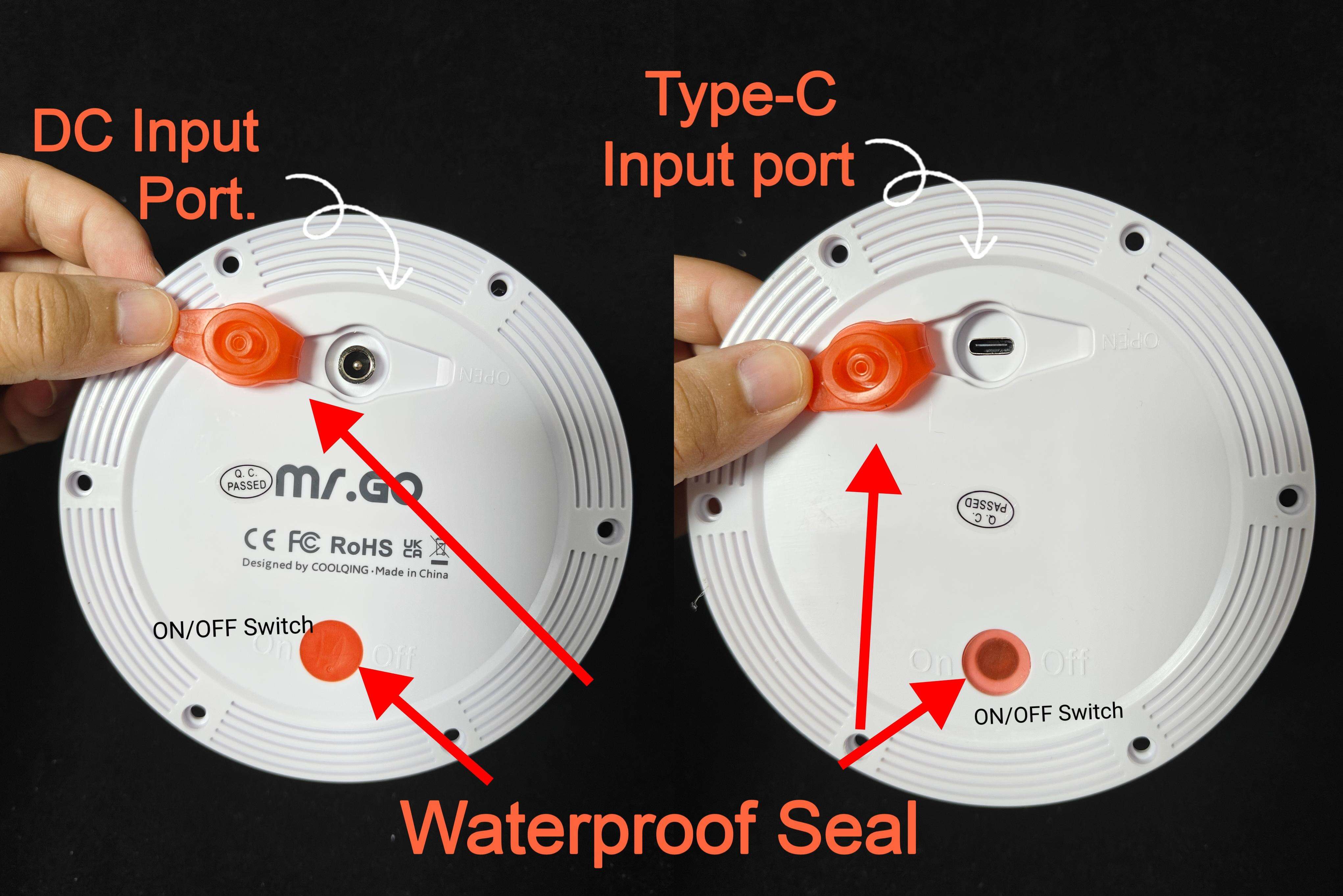 IP65 LED Water Drop Lamp rechargeable RGB 16 colors with remote control Garden Floor Lamp details