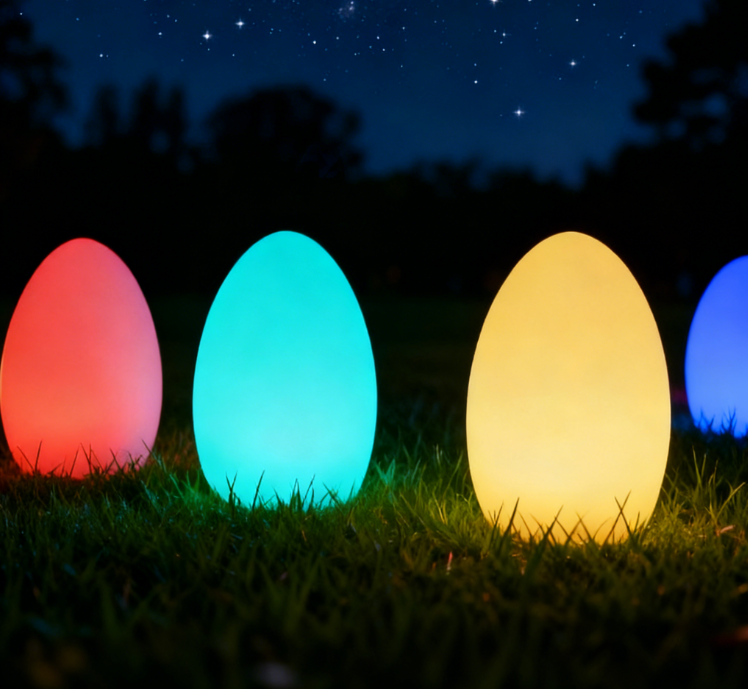  Rechargeable Egg Autistic light RGB IP65 with remote control