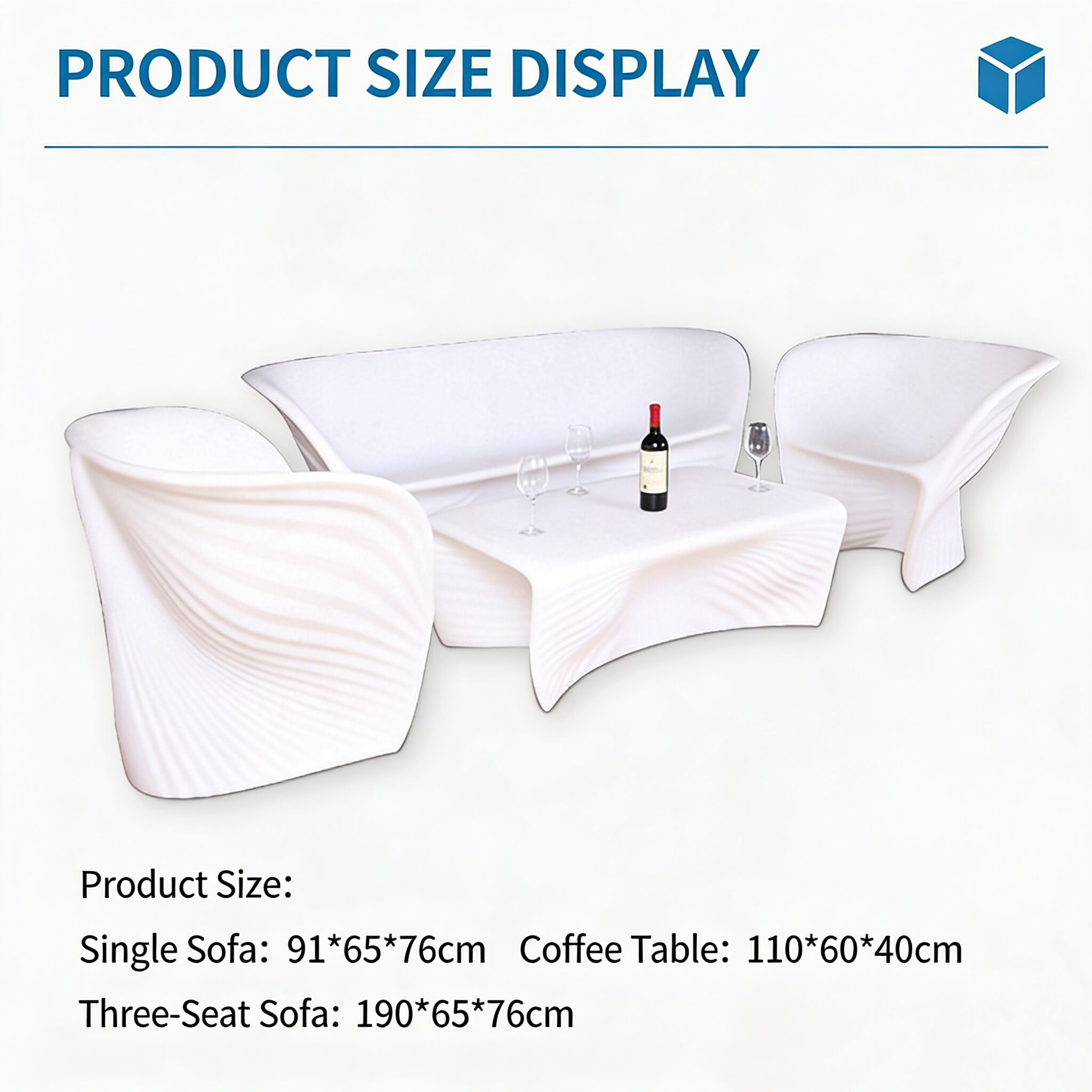 led illuminated furniture european style creative multicolor shell pattern sofa ktv bar coffee table manufacturer-2