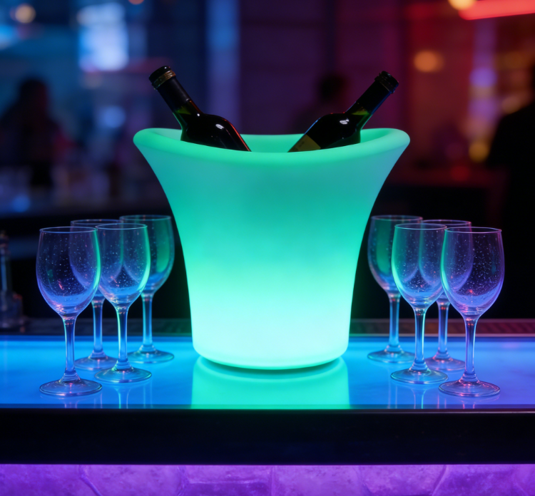 LED Glow Ice Bucket for Bar Nightclub