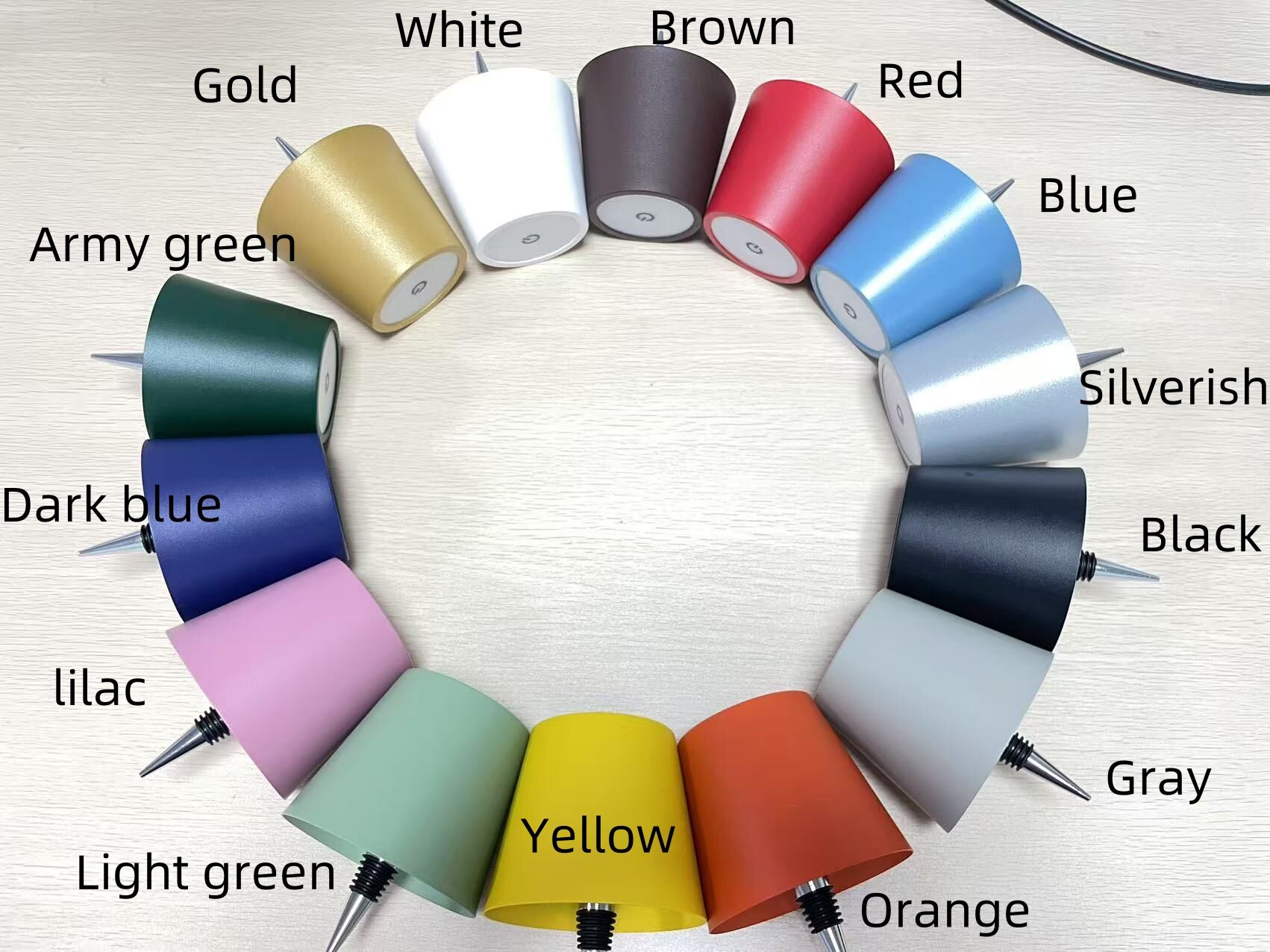 USB rechargeable Bottle lamp touch 3 color dimming light for multi scene compatible details