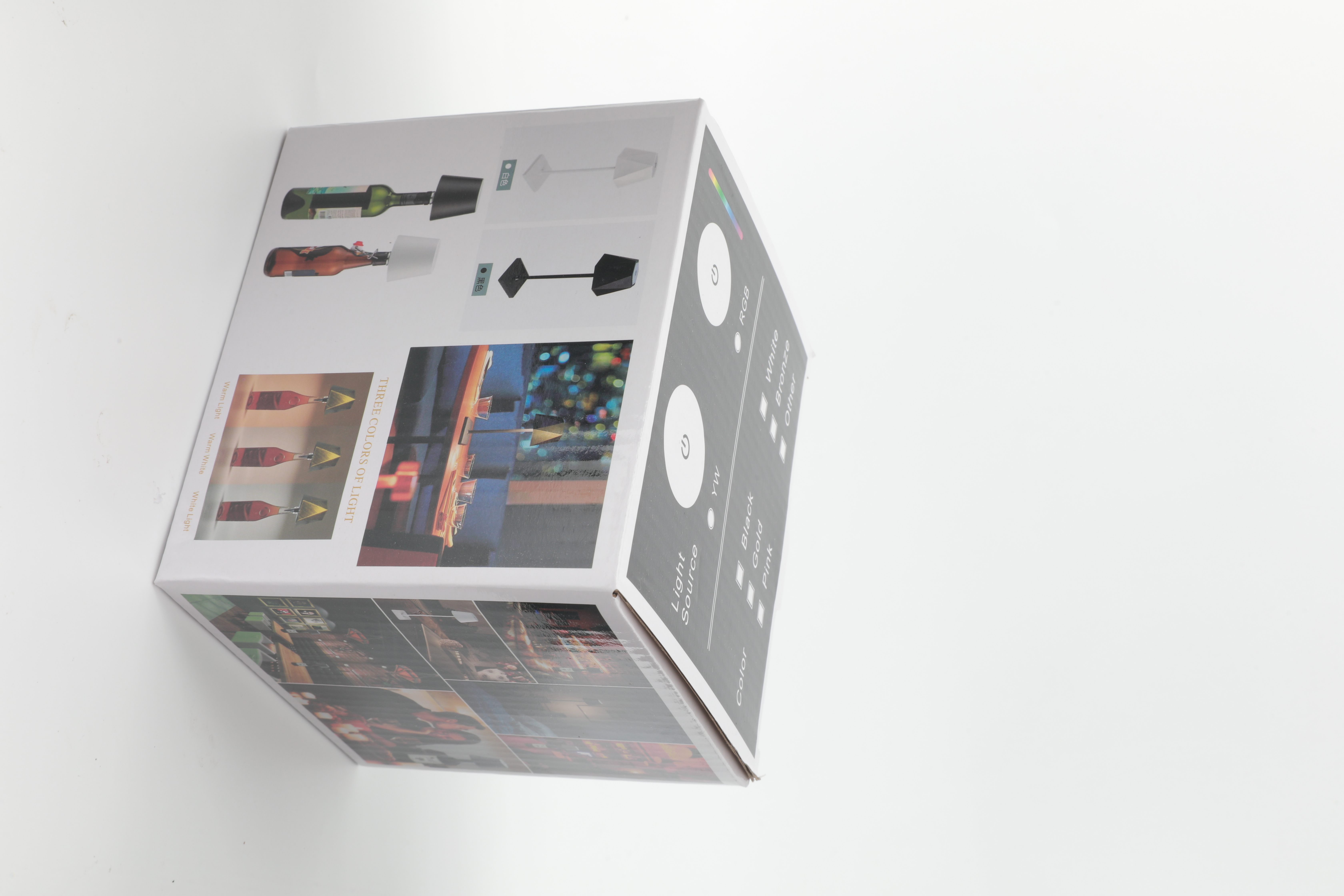 USB rechargeable Bottle lamp touch 3 color dimming light for multi scene compatible manufacture