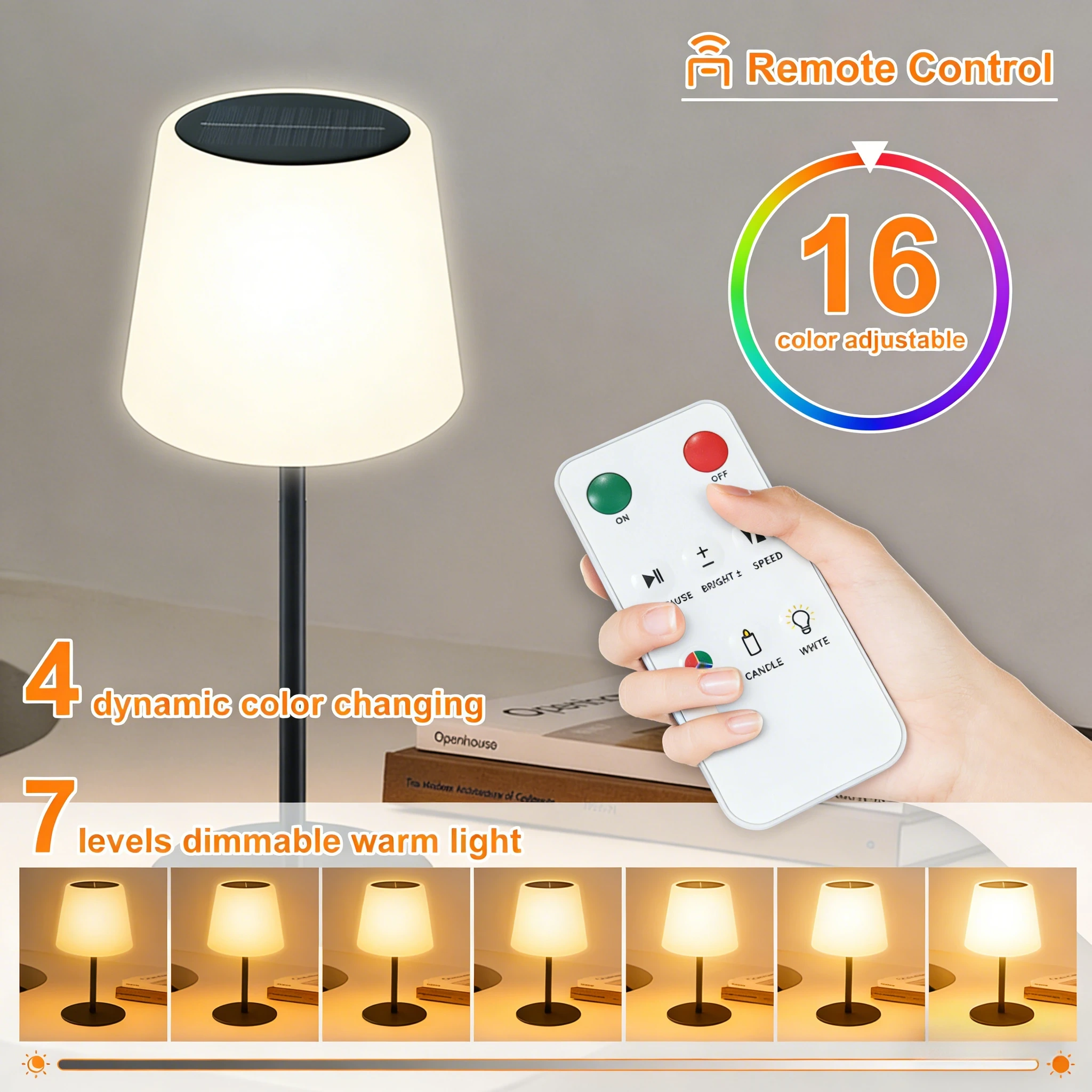 Outdoor waterproof adjustable height solar table lamp manufacture