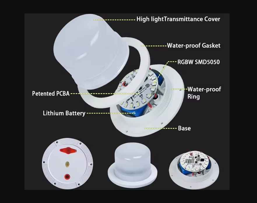 Replacement DC led battery IP65 Waterproof rechargeable RGB light replace led ball cube furniture manufacture