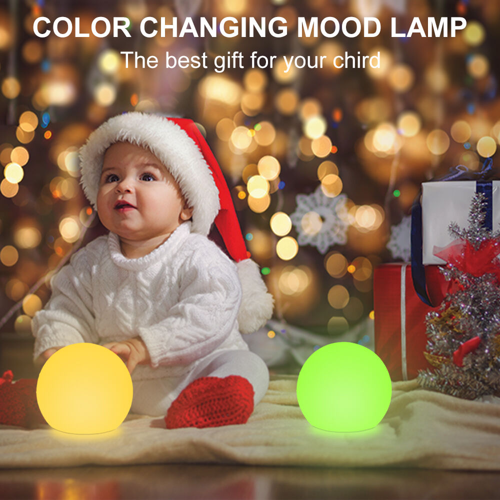 Rechargeable 15cm LED PE Ball RGB Lights IP65 with remote control