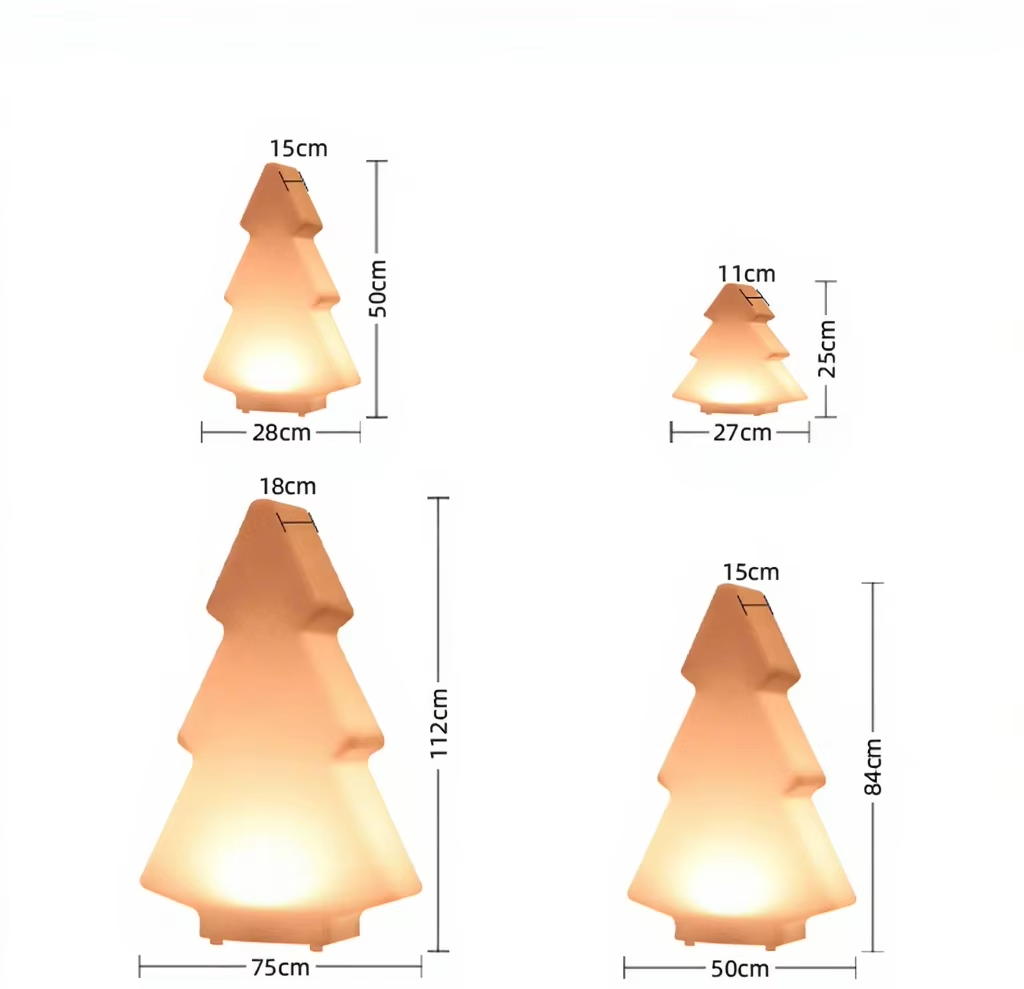 Rechargeble Christmas Tree Lights IP65 Eco-Friendly LED Nightlight with remote control supplier