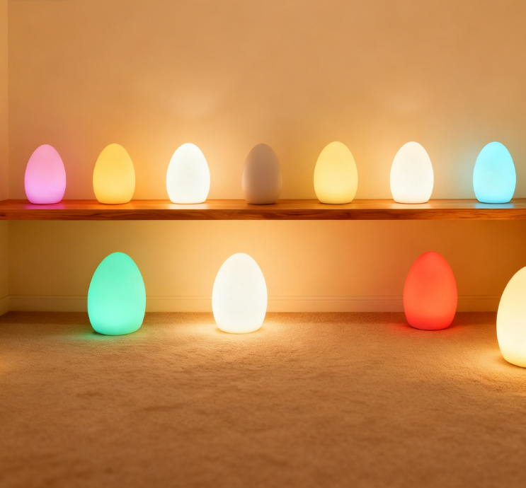  Rechargeable Egg Autistic light RGB IP65 with remote control supplier