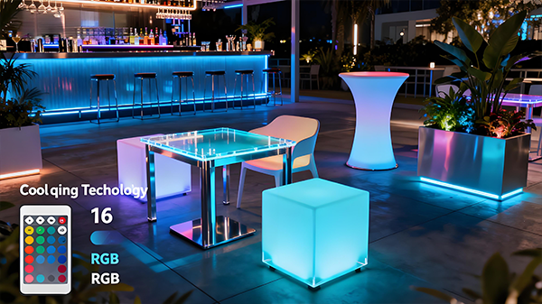 Crafting Ambiance: The Science and Art of Modern Customizable LED Furniture