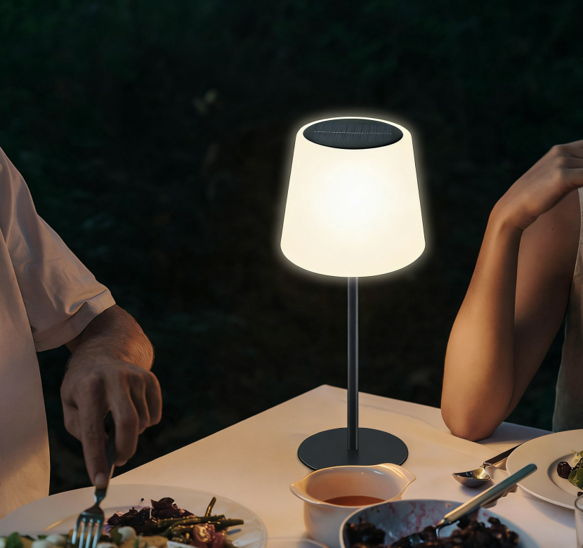 Outdoor waterproof adjustable height solar table lamp factory