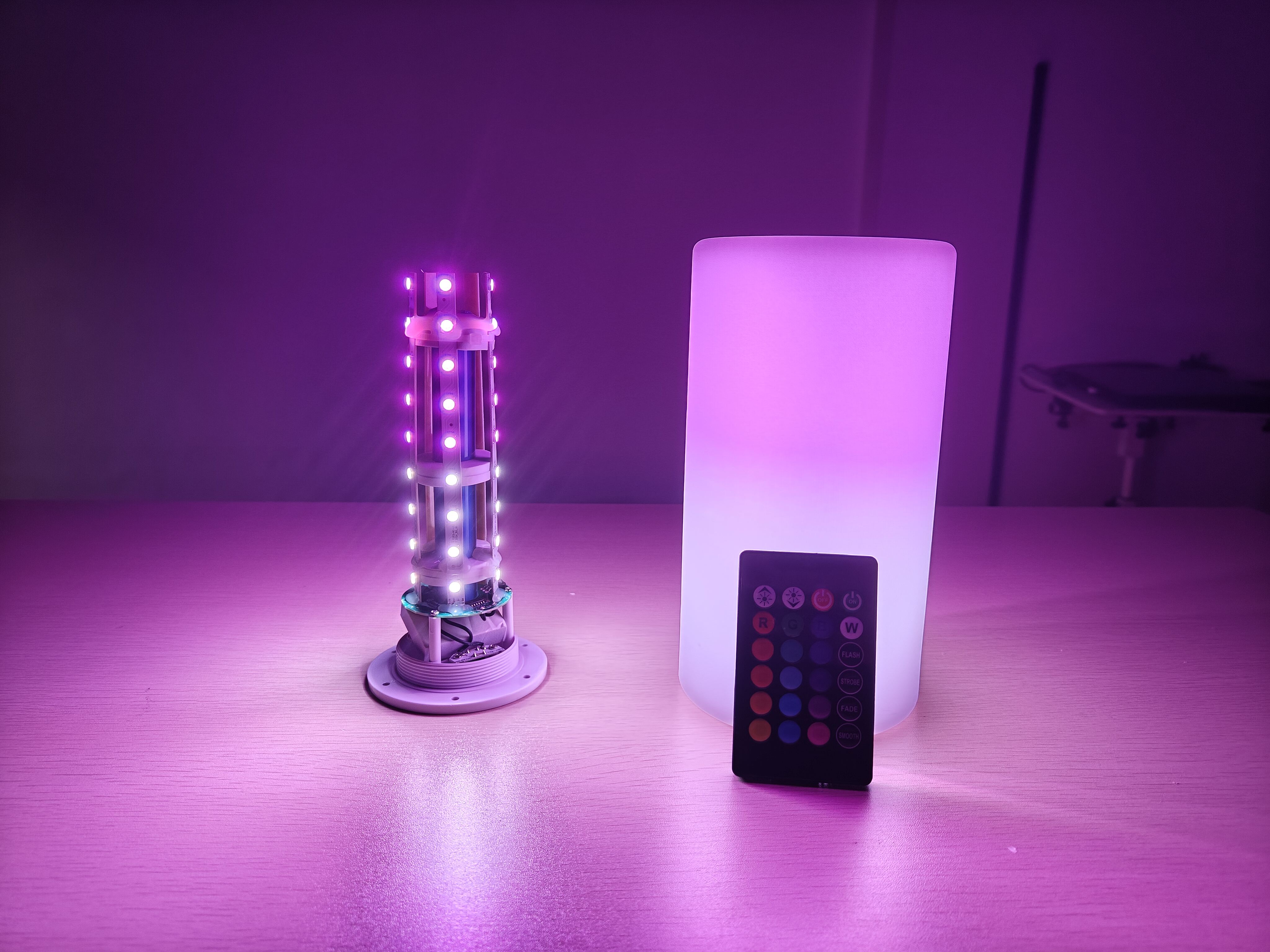 83mm Cylindrical LED lights customized logo for table decoration factory