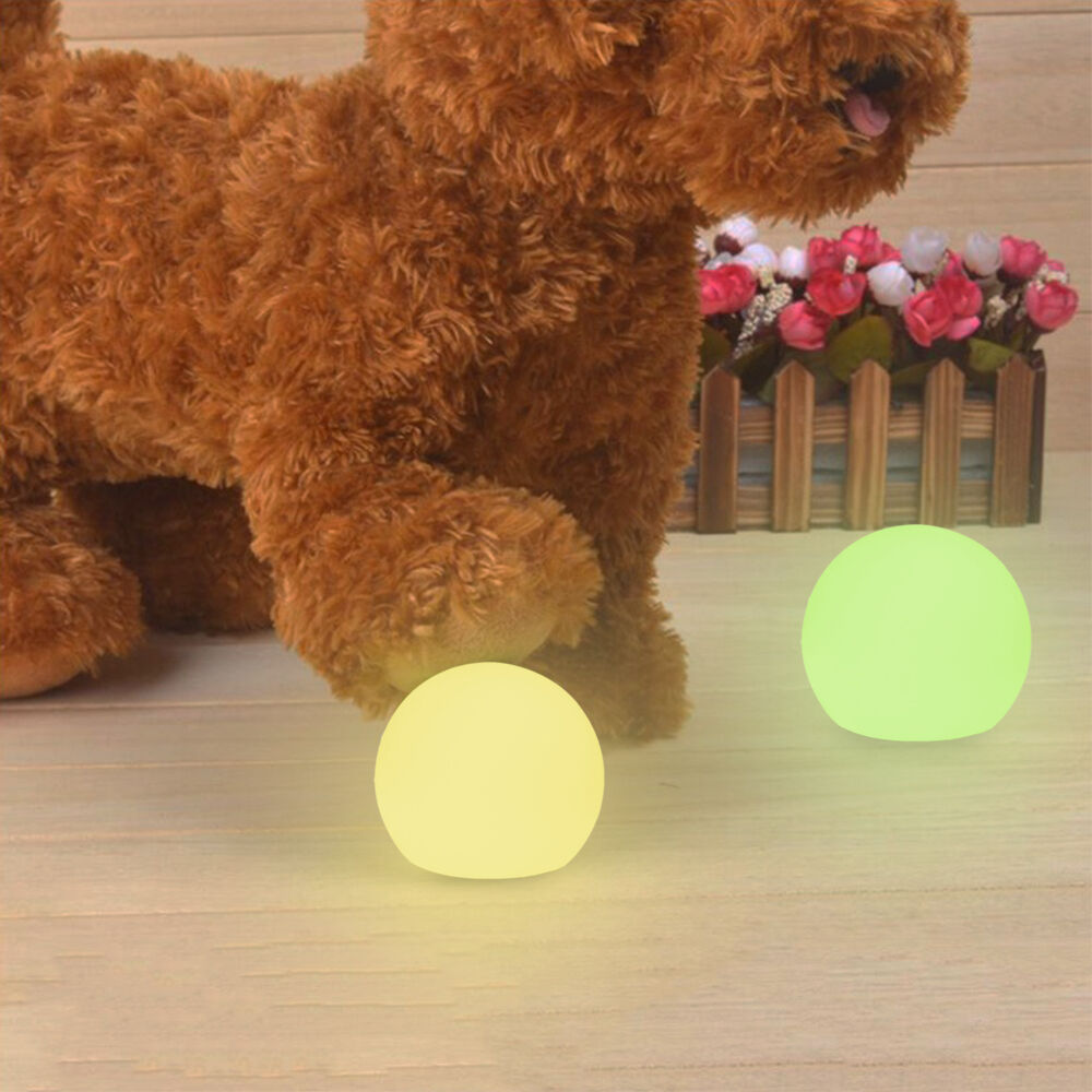 Weatherproof IP65 Sunproof 25cm LED Ball Light RGB Color Changing Remote Control Indoor Outdoor Use