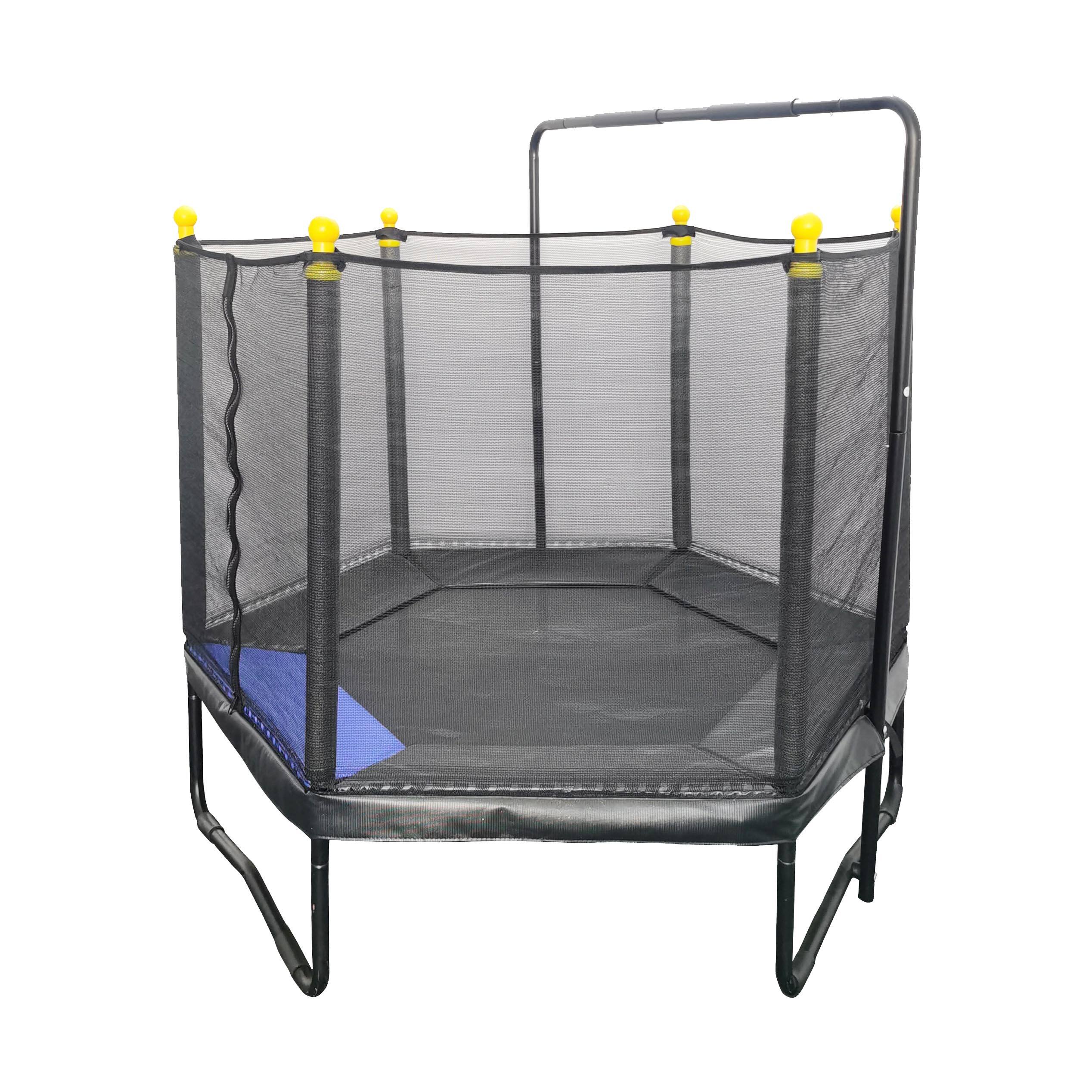 Kids trampoline with safety net