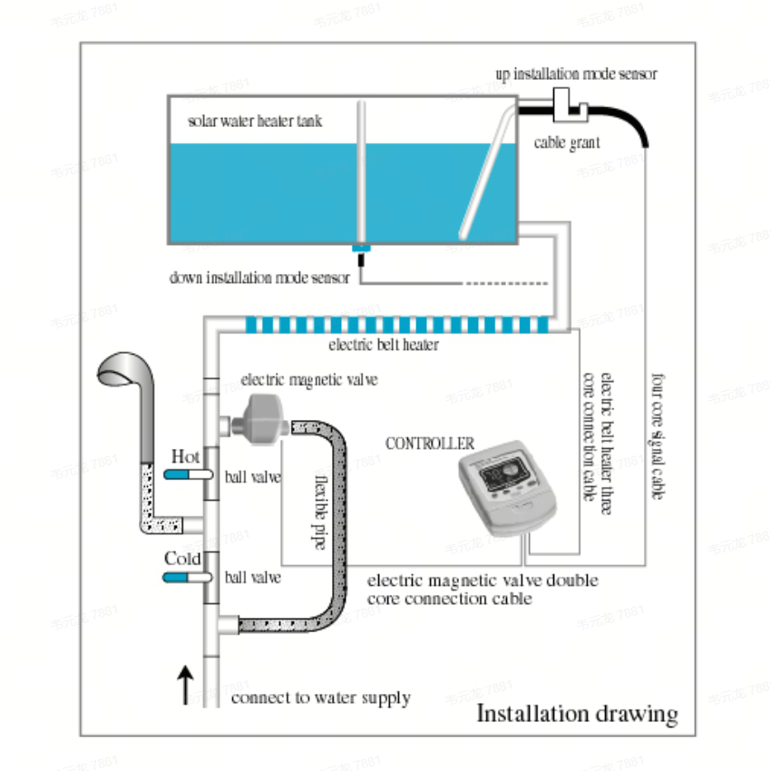 Non-Pressurized Solar Water Heater Controller5.png