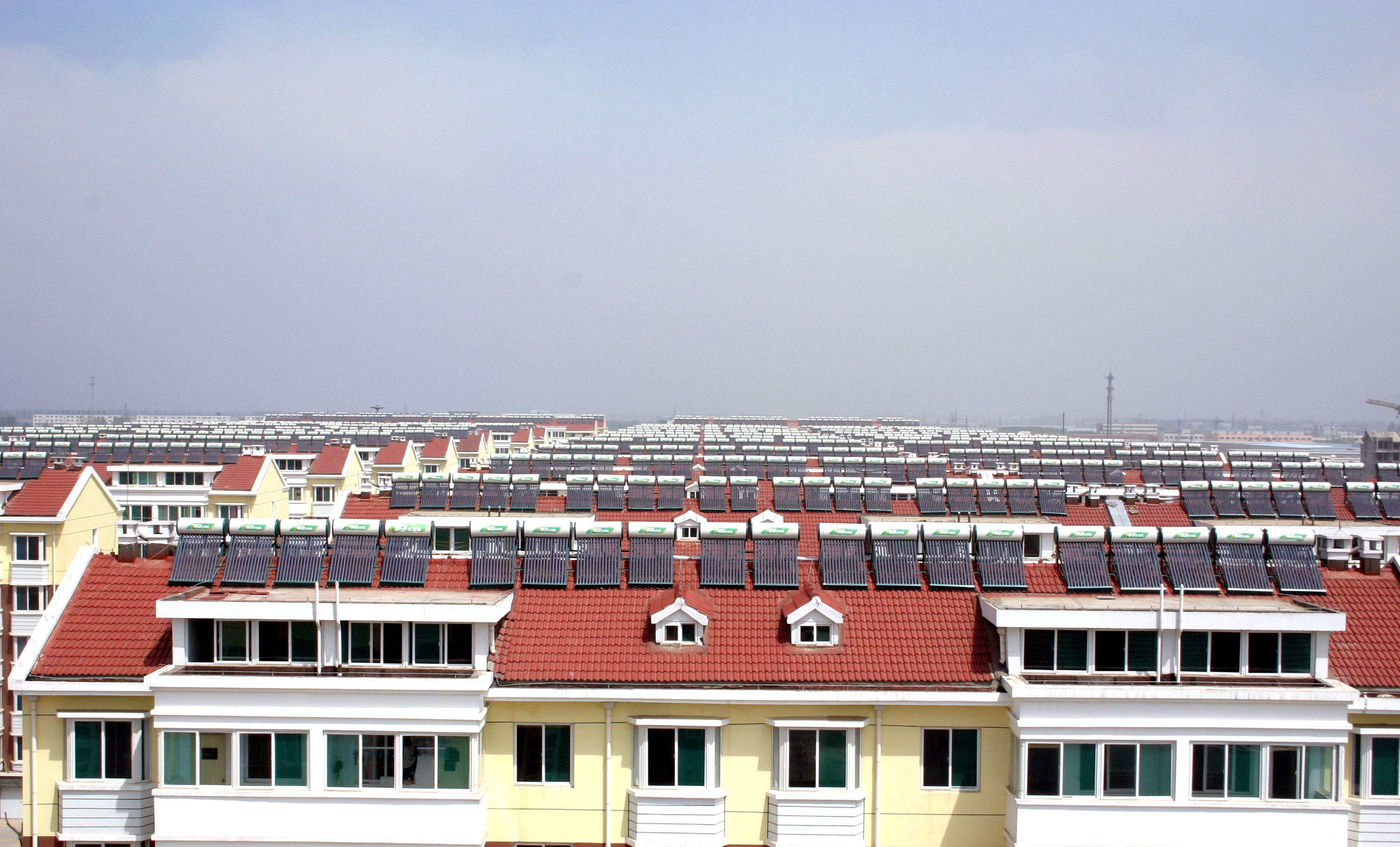 Eau chaude solaire pour résidents de la communauté