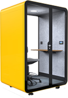 The smart and soundproof meeting pod for 1-2 people